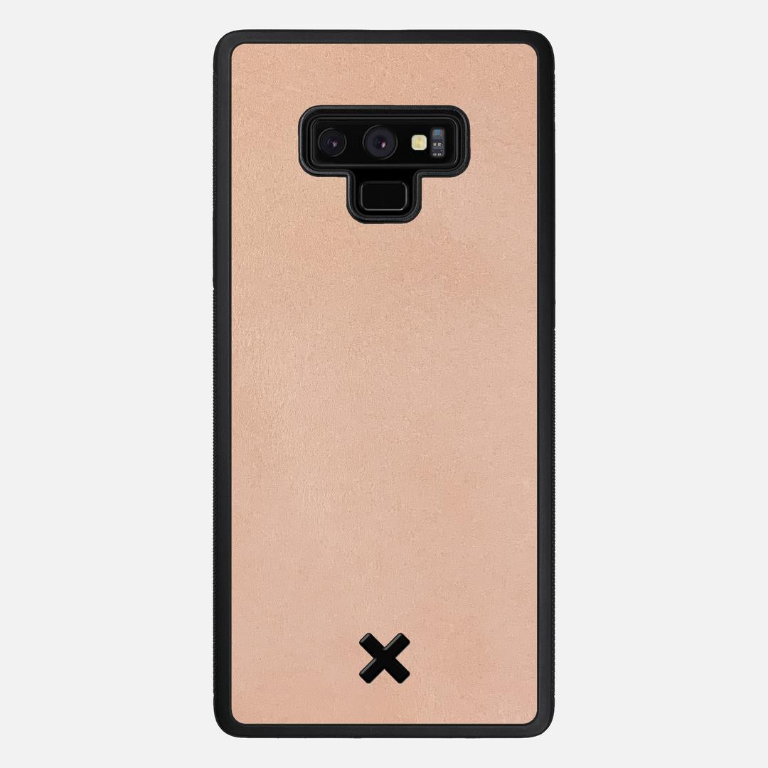Natural Leather Case for the Samsung Galaxy Note 9 featuring a Genuine Leather backer with the Keyway X Mark#Phone Model_Galaxy Note 9