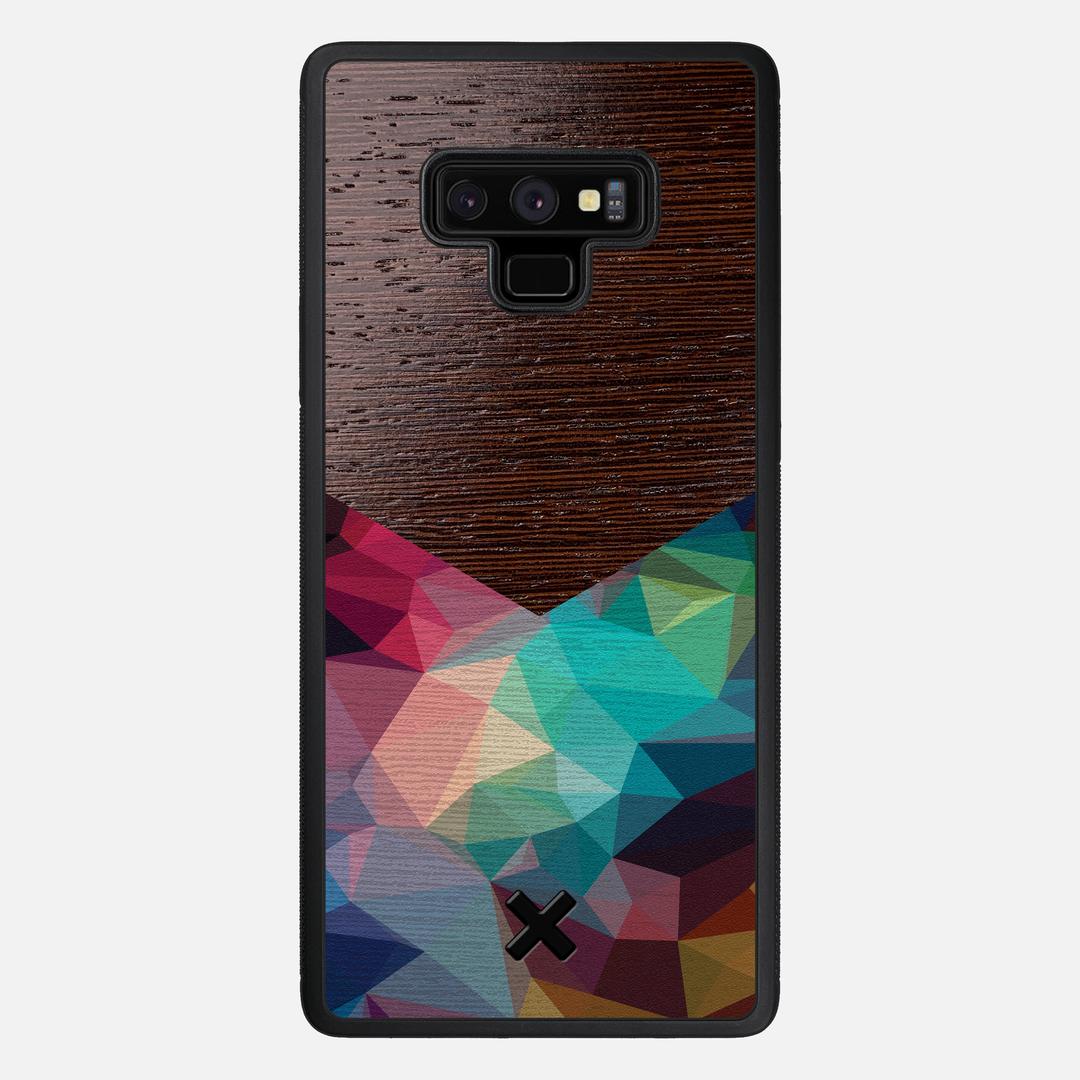 Prism Case for the Samsung Galaxy Note 9 featuring a UV Printed Wenge Wood backer with the Keyway X Mark#Phone Model_Galaxy Note 9