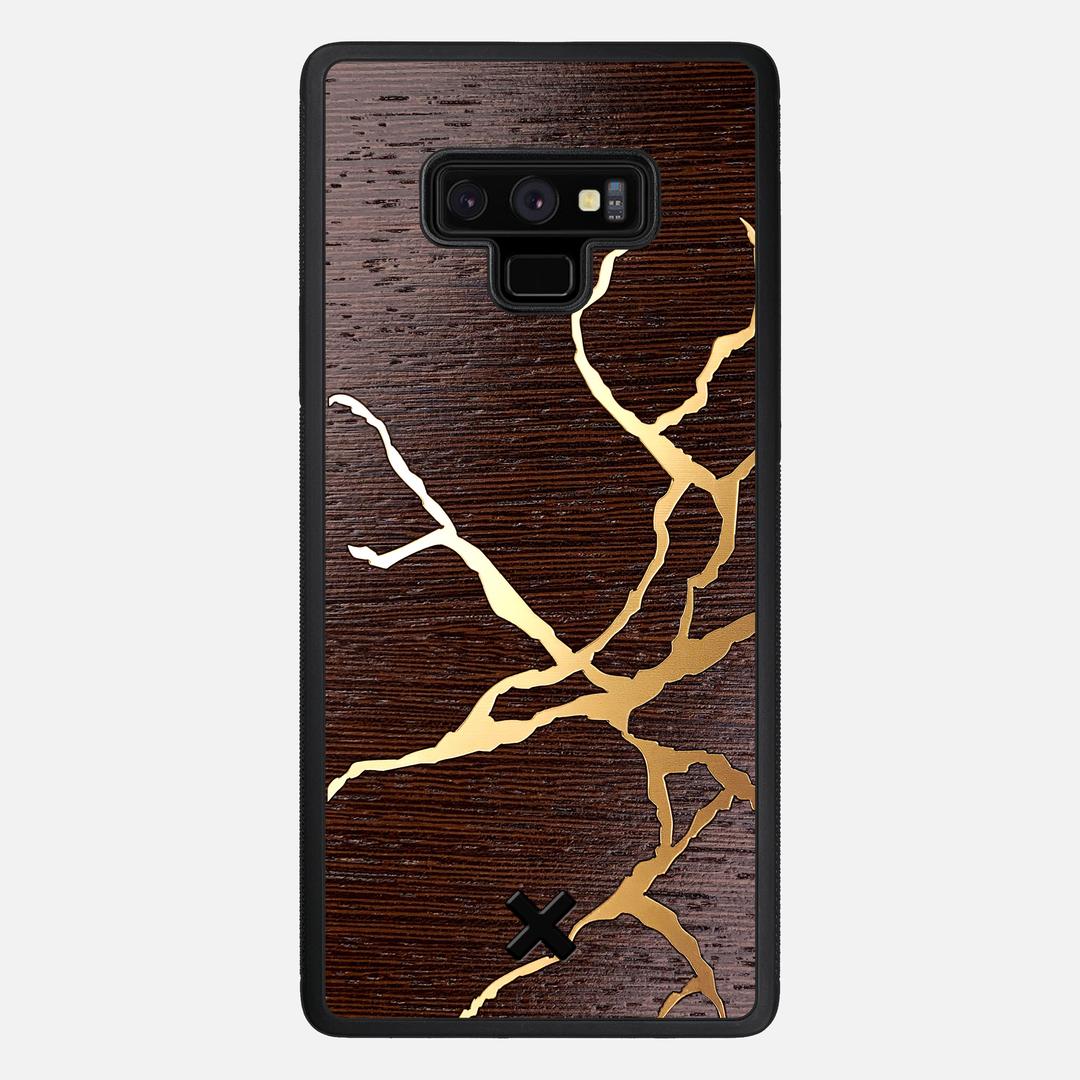 Restore Case for the Samsung Galaxy Note 9 featuring a Gold and Wenge Wood backer with the Keyway X Mark#Phone Model_Galaxy Note 9