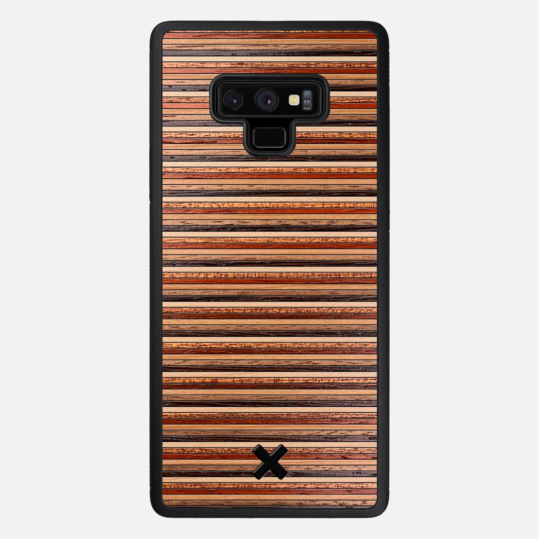 Strata Case for the Samsung Galaxy Note 9 featuring a Maple, Sapele, Padauk, Cherry, Walnut, and Wenge Wood backer with the Keyway X Mark#Phone Model_Galaxy Note 9