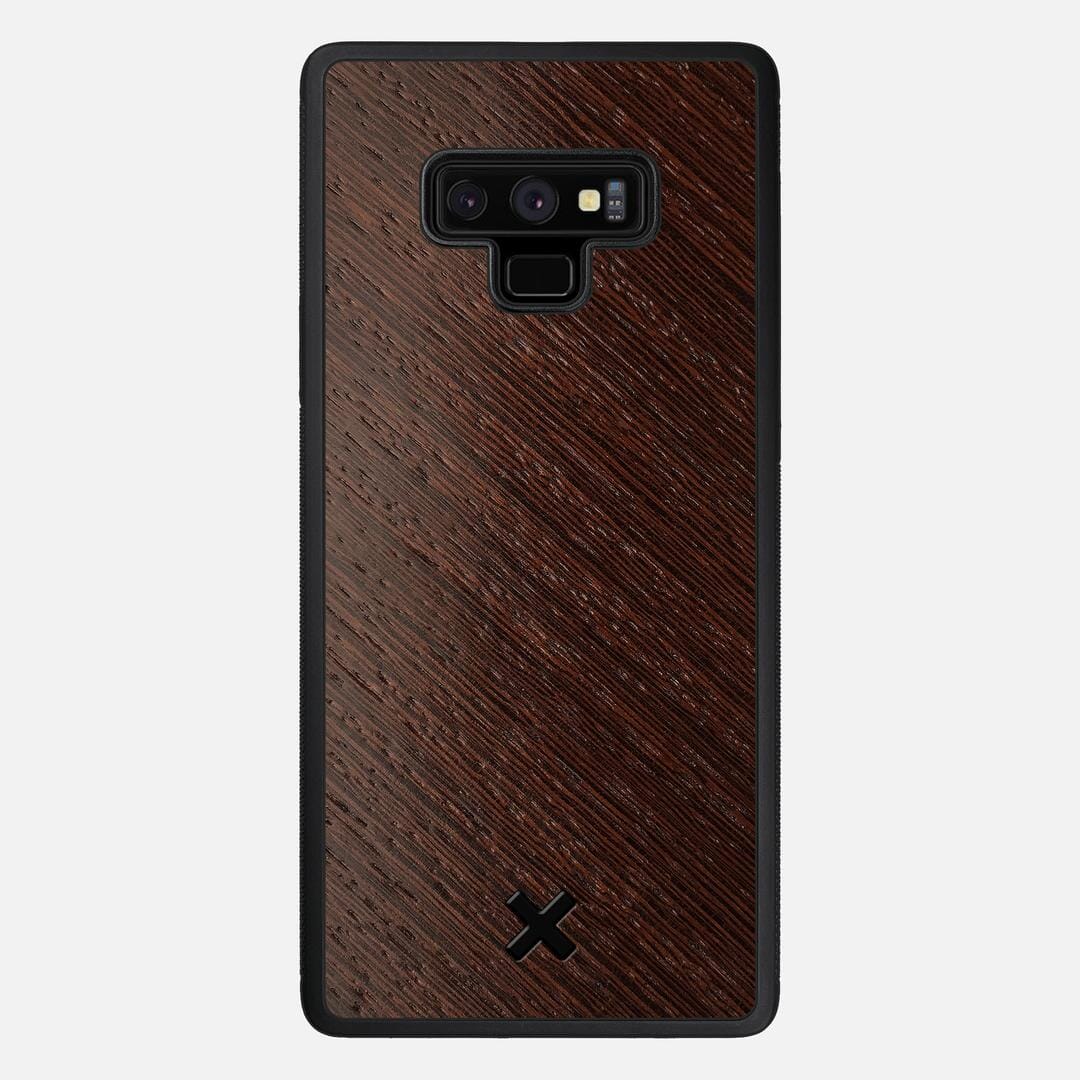 Wenge Pure Case for the Samsung Galaxy Note 9 featuring a Wenge Wood backer with the Keyway X Mark#Phone Model_Galaxy Note 9
