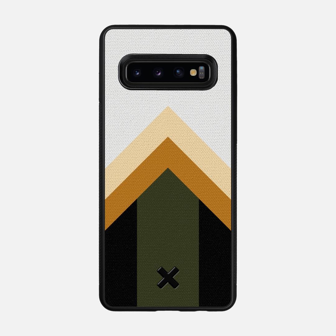 Ascent Case for the Samsung Galaxy S10 featuring a UV Printed Cotton Canvas backer with the Keyway X Mark#Phone Model_Galaxy S10