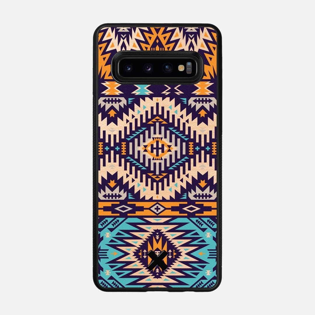Aztec Case for the Samsung Galaxy S10 featuring a UV Printed Maple Wood backer with the Keyway X Mark#Phone Model_Galaxy S10