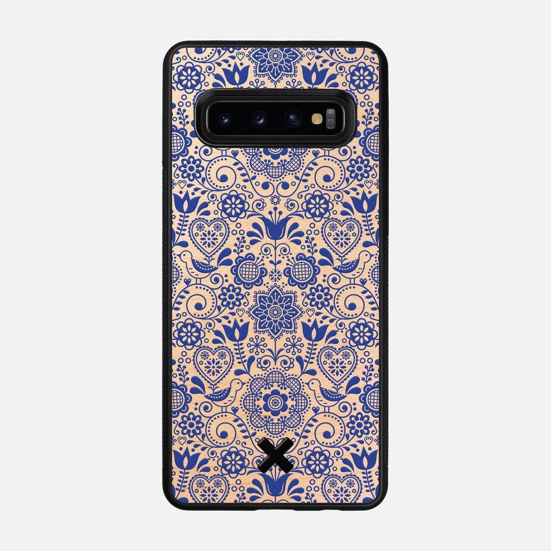 Bloom Case for the Samsung Galaxy S10 featuring a UV Printed Maple Wood backer with the Keyway X Mark#Phone Model_Galaxy S10
