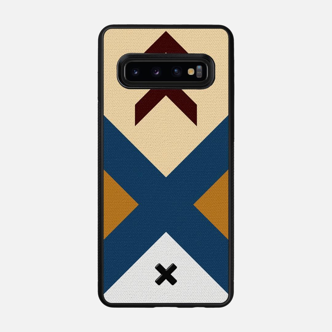 Camp Case for the Samsung Galaxy S10 featuring a UV Printed Cotton Canvas backer with the Keyway X Mark#Phone Model_Galaxy S10
