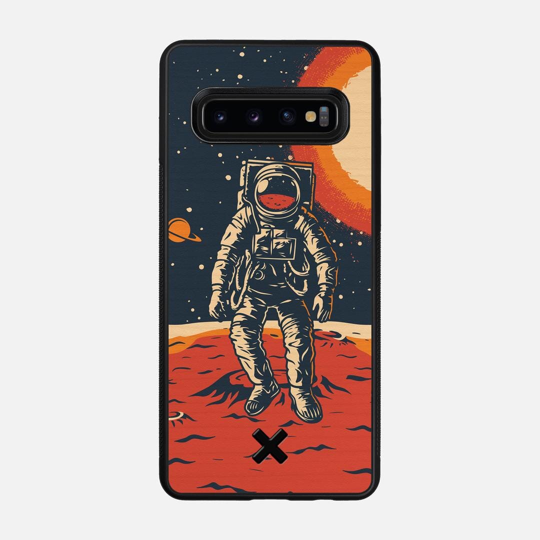 Cosmo Case for the Samsung Galaxy S10 featuring a UV Printed Wenge Wood backer with the Keyway X Mark#Phone Model_Galaxy S10