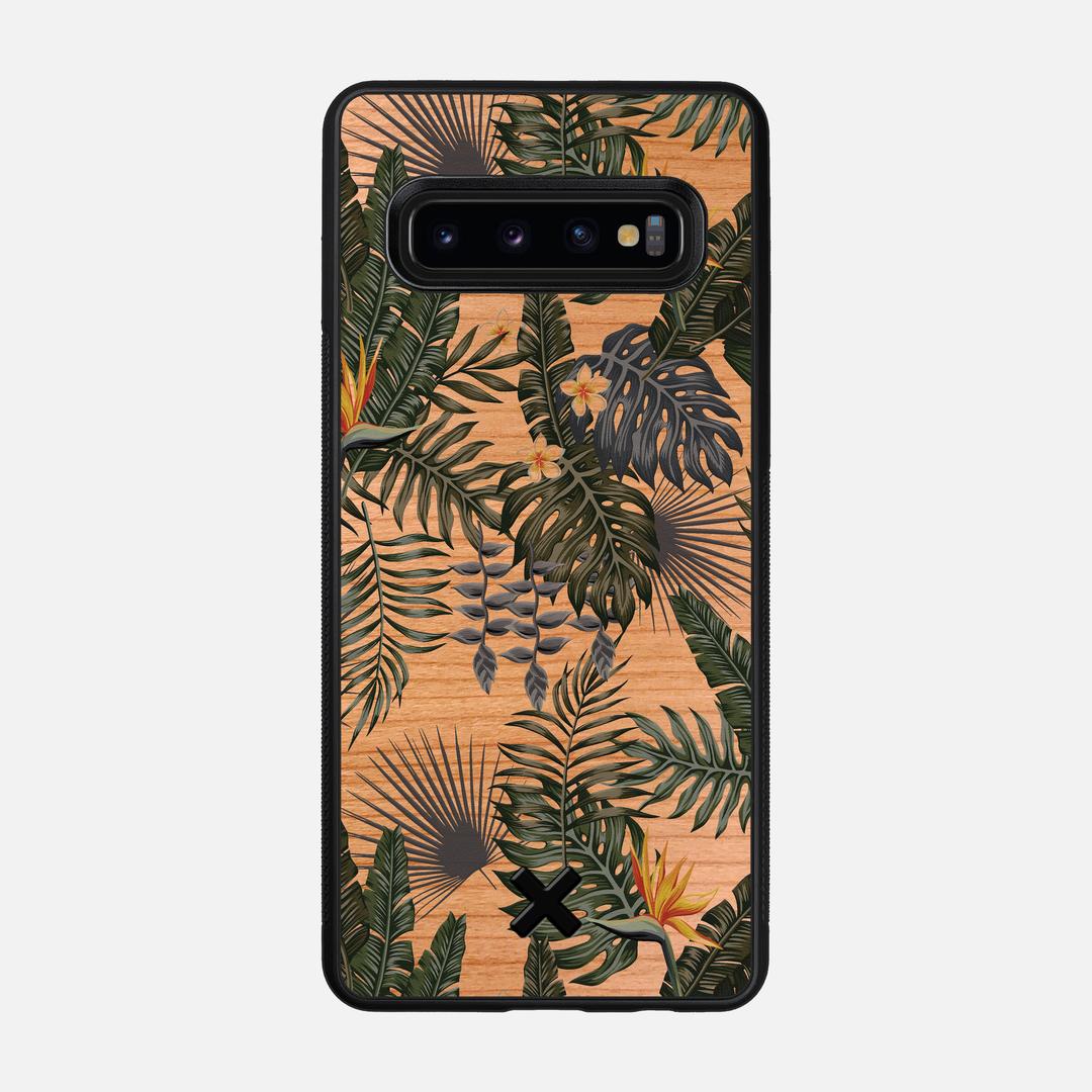 Flora Case for the Samsung Galaxy S10 featuring a UV Printed Cherry Wood backer with the Keyway X Mark#Phone Model_Galaxy S10