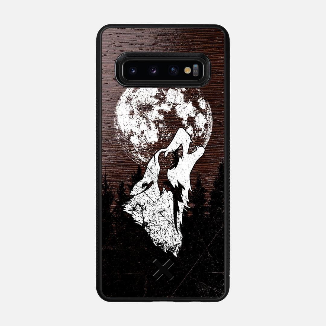 Howl Case for the Samsung Galaxy S10 featuring a UV Printed Wenge Wood backer with the Keyway X Mark#Phone Model_Galaxy S10