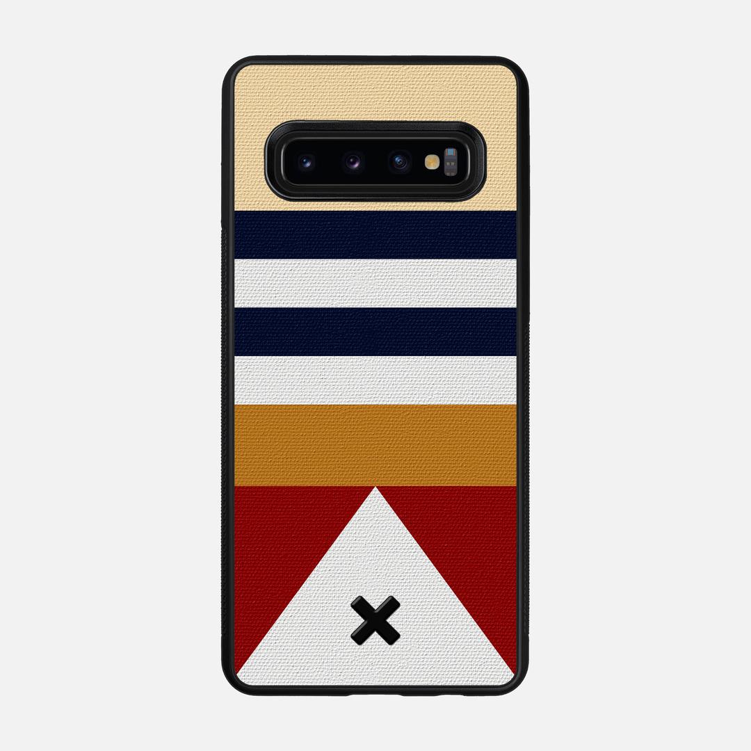 Lodge Case for the Samsung Galaxy S10 featuring a UV Printed Cotton Canvas backer with the Keyway X Mark#Phone Model_Galaxy S10