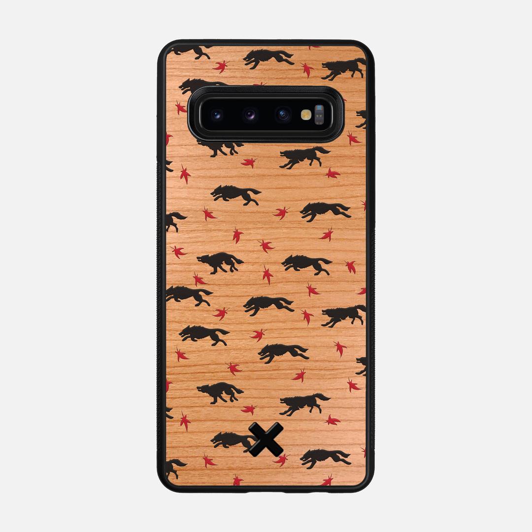 Lupine Case for the Samsung Galaxy S10 featuring a UV Printed Cherry Wood backer with the Keyway X Mark#Phone Model_Galaxy S10
