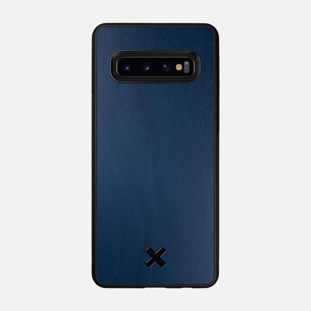 Midnight Leather Case for the Samsung Galaxy S10 featuring a Genuine Leather backer with the Keyway X Mark#Phone Model_Galaxy S10