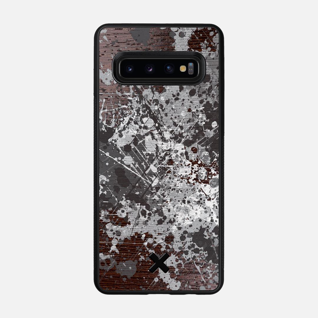 Mono Case for the Samsung Galaxy S10 featuring a UV Printed Wenge Wood backer with the Keyway X Mark#Phone Model_Galaxy S10