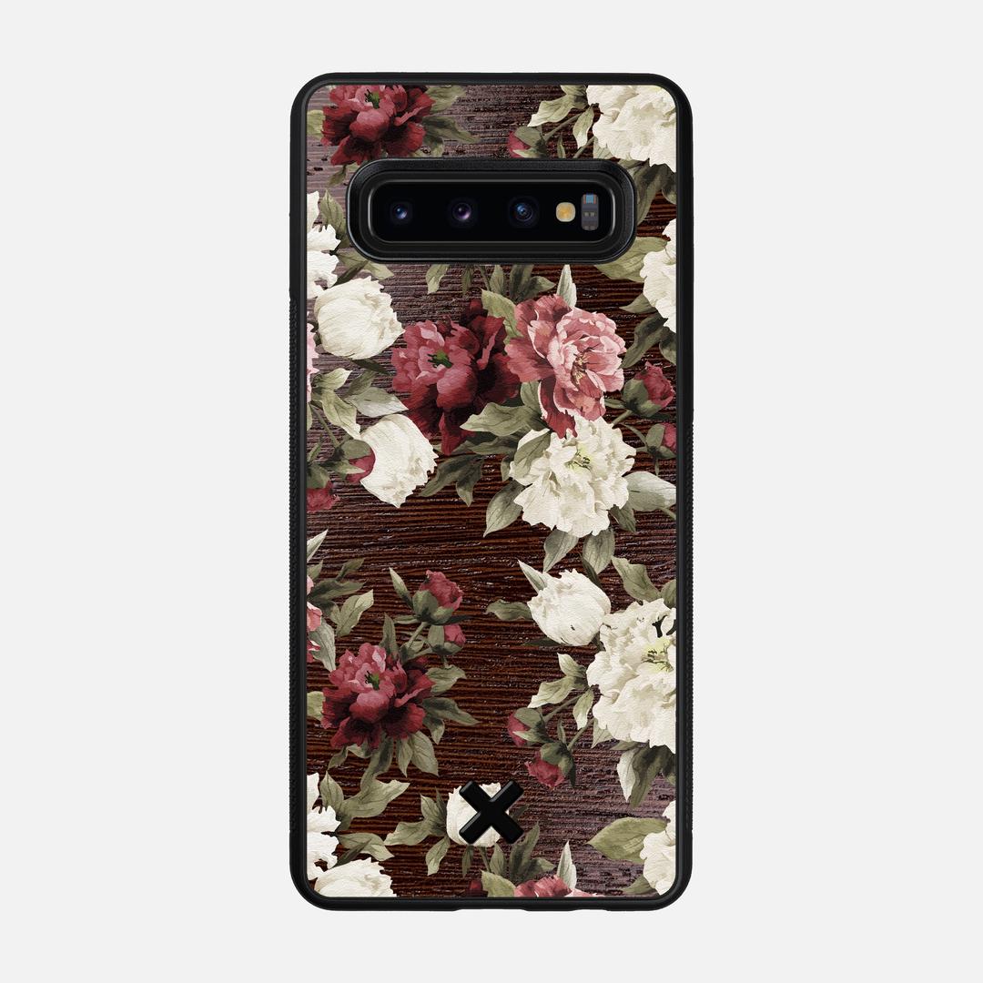 Rose Case for the Samsung Galaxy S10 featuring a UV Printed Wenge Wood backer with the Keyway X Mark#Phone Model_Galaxy S10
