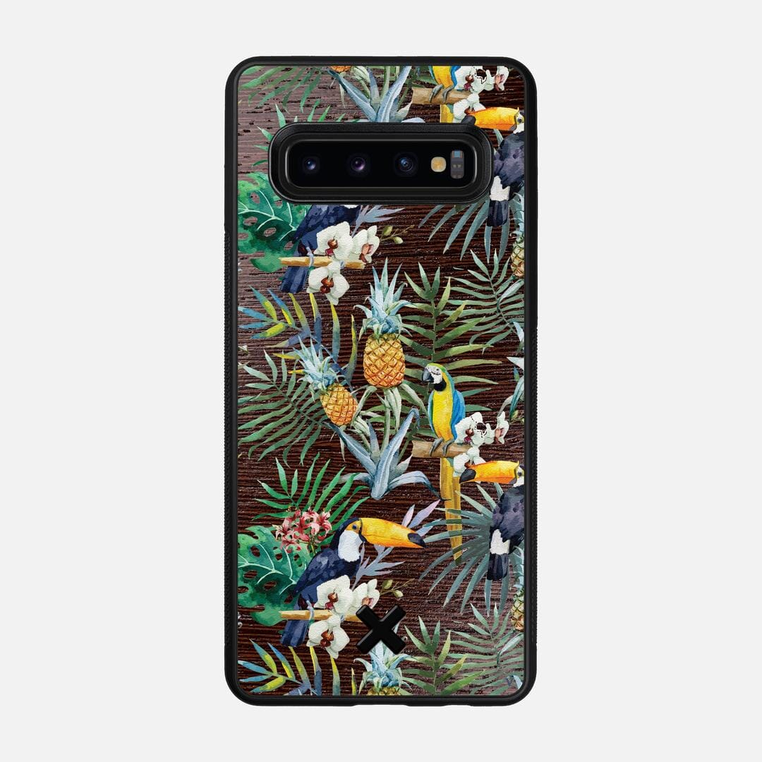 Tropic Case for the Samsung Galaxy S10 featuring a UV Printed and Wenge Wood backer with the Keyway X Mark#Phone Model_Galaxy S10