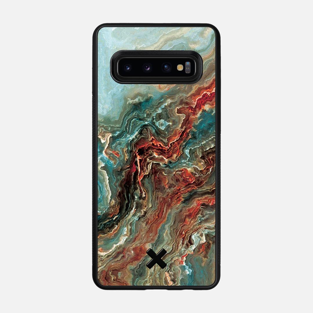 Verona Case for the Samsung Galaxy S10 featuring a UV Printed Wenge Wood backer with the Keyway X Mark#Phone Model_Galaxy S10