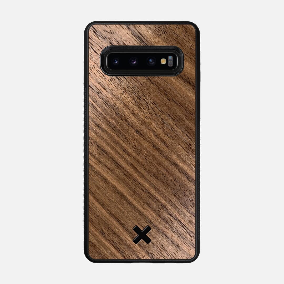 Walnut Pure Case for the Samsung Galaxy S10 featuring a Walnut Wood backer with the Keyway X Mark#Phone Model_Galaxy S10