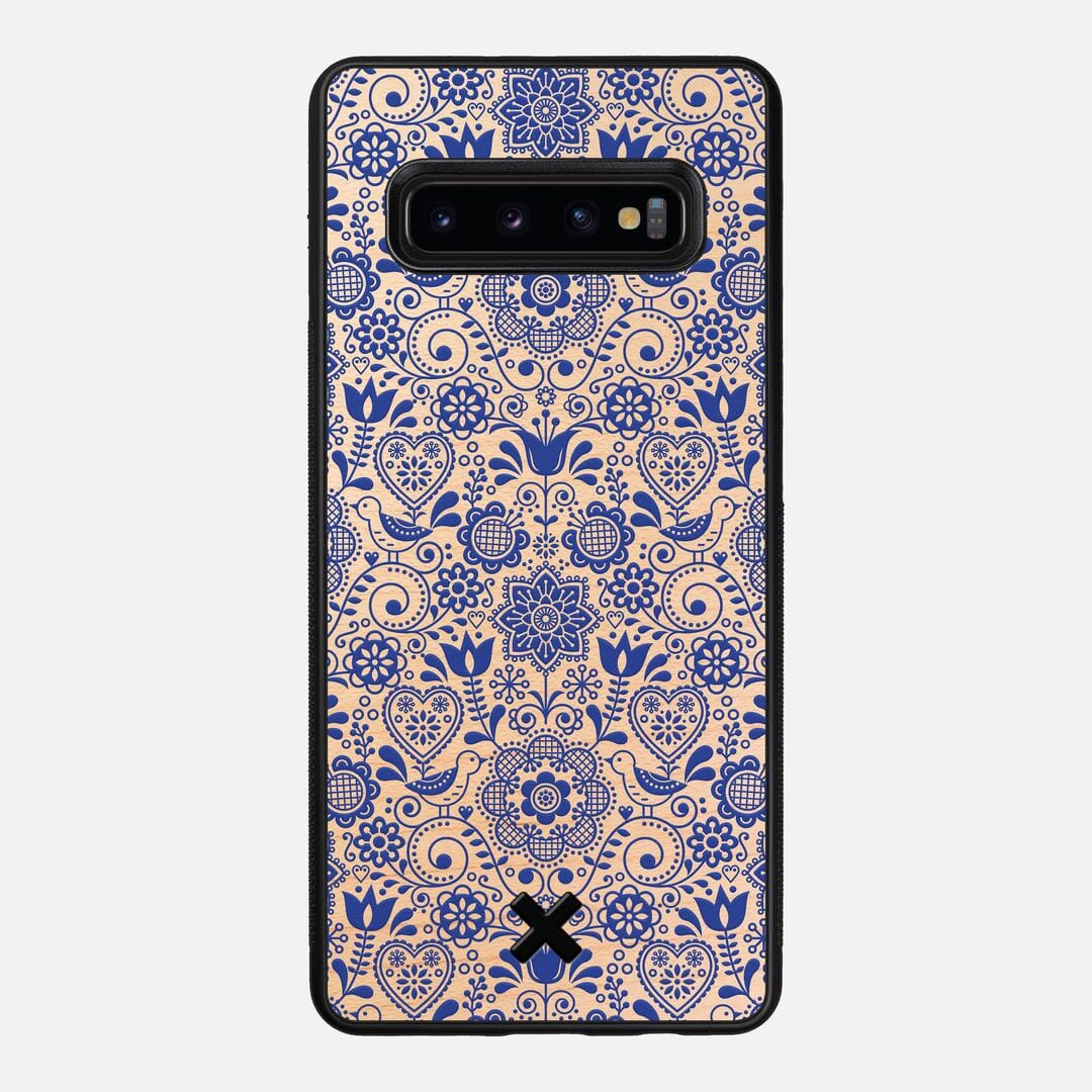Bloom Case for the Samsung Galaxy S10 Plus featuring a UV Printed Maple Wood backer with the Keyway X Mark#Phone Model_Galaxy S10 Plus