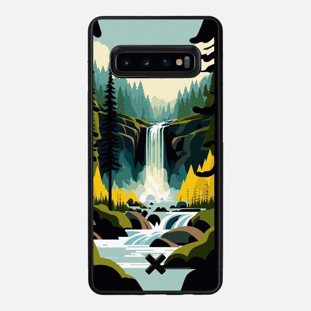 Cascade Case for the Samsung Galaxy S10 Plus featuring a UV Printed Cotton Canvas backer with the Keyway X Mark#Phone Model_Galaxy S10 Plus