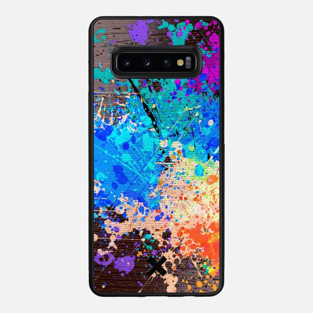Chroma Case for the Samsung Galaxy S10 Plus featuring a UV Printed Wenge Wood backer with the Keyway X Mark#Phone Model_Galaxy S10 Plus