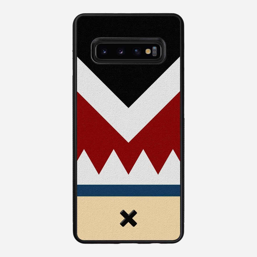 Cove Case for the Samsung Galaxy S10 Plus featuring a UV Printed Cotton Canvas backer with the Keyway X Mark#Phone Model_Galaxy S10 Plus