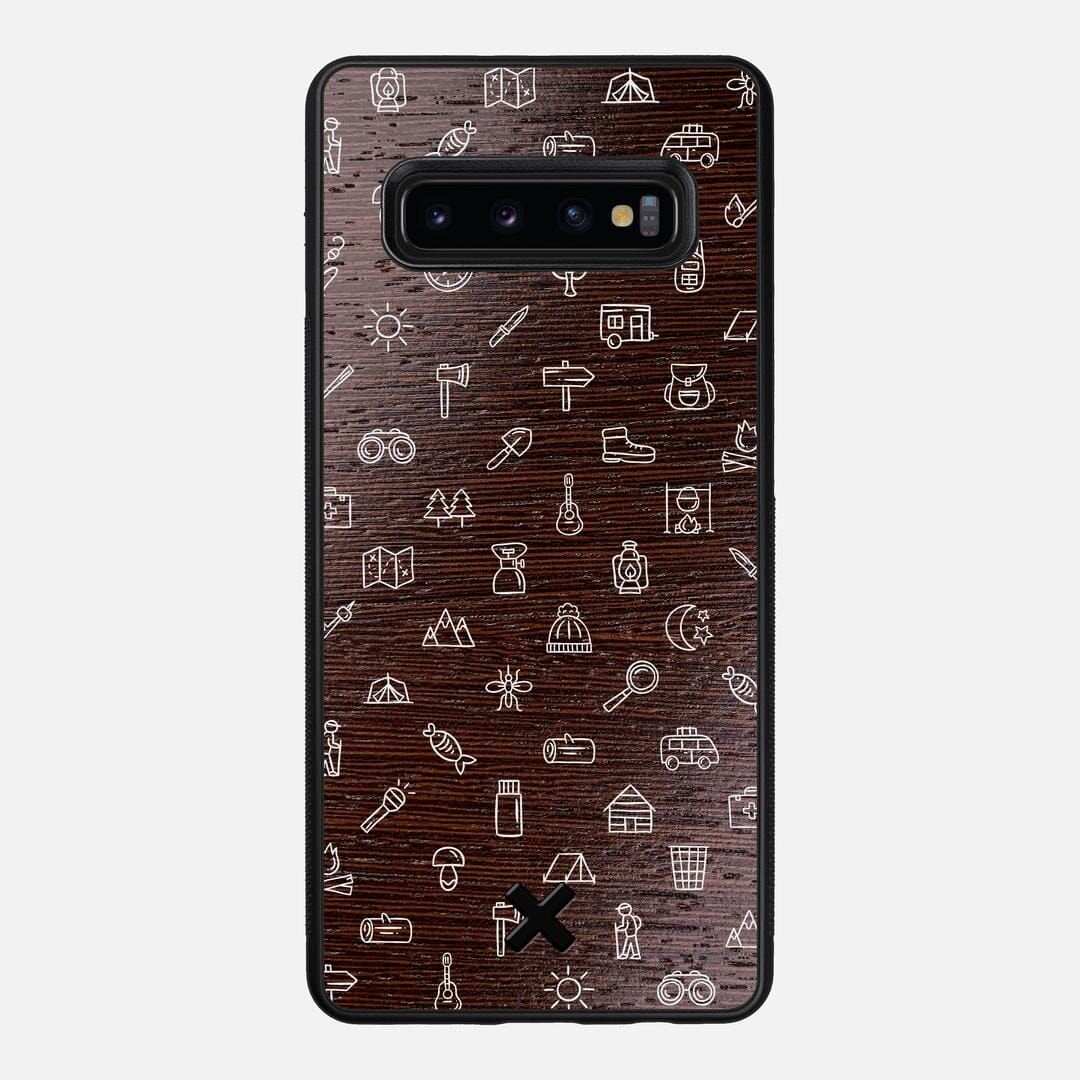 Gear Case for the Samsung Galaxy S10 Plus featuring a UV Printed Wenge Wood backer with the Keyway X Mark#Phone Model_Galaxy S10 Plus