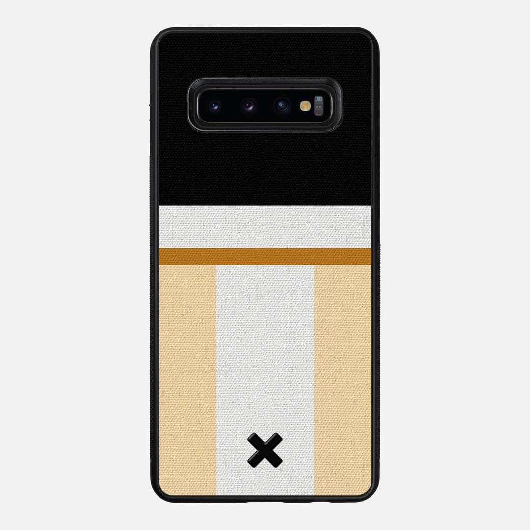 Isle Case for the Samsung Galaxy S10 Plus featuring a UV Printed Cotton Canvas backer with the Keyway X Mark#Phone Model_Galaxy S10 Plus