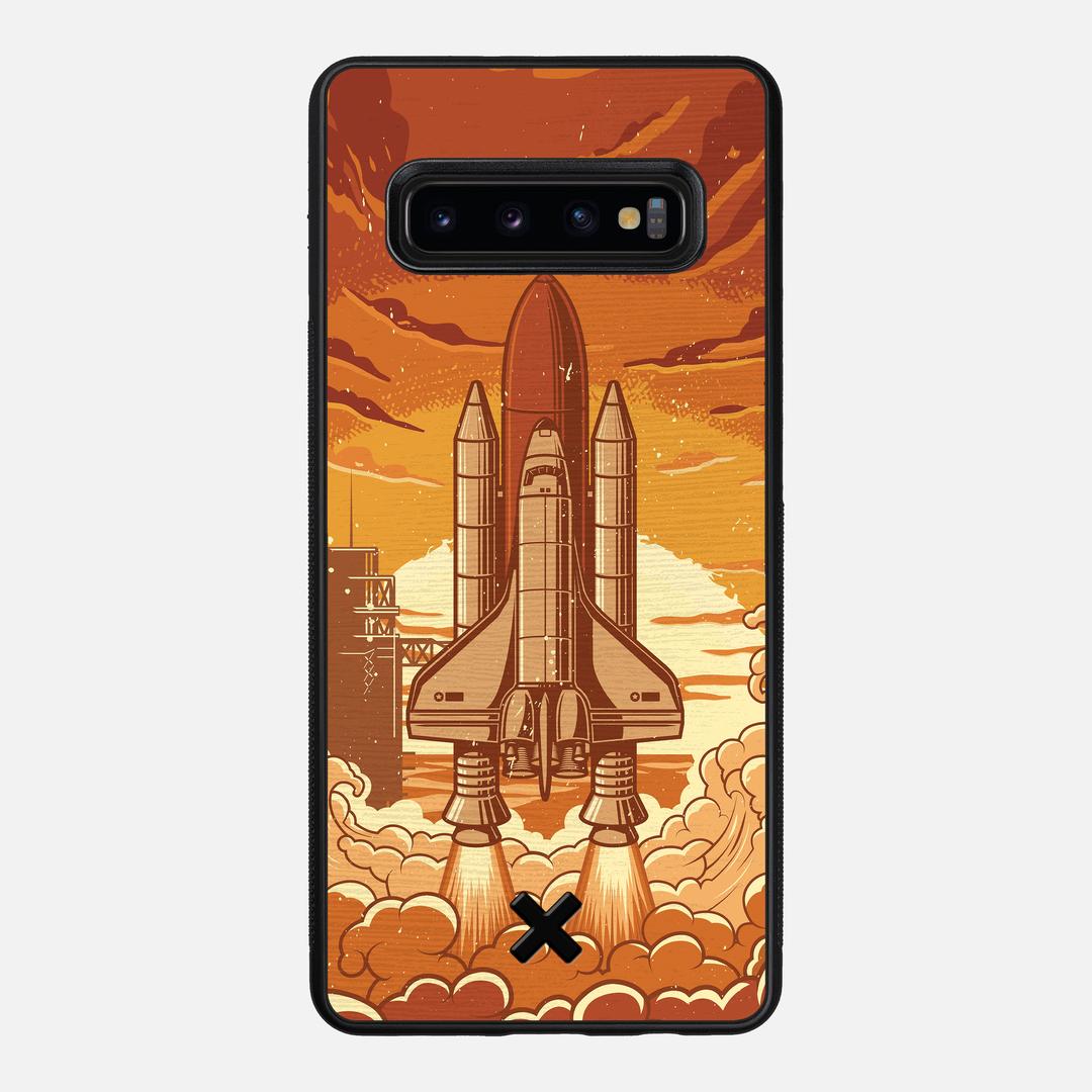 Launch Case for the Samsung Galaxy S10 Plus featuring a UV Printed Wenge Wood backer with the Keyway X Mark#Phone Model_Galaxy S10 Plus