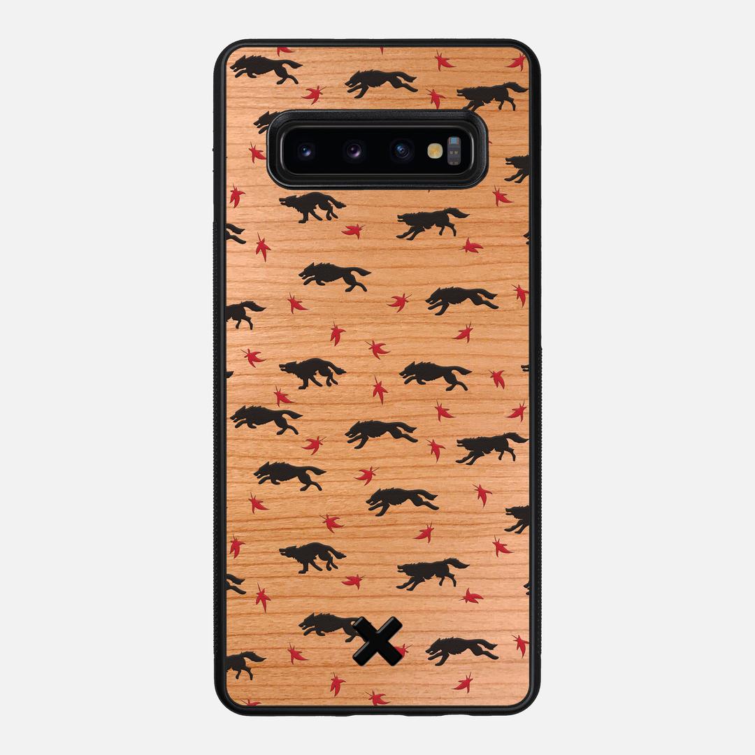 Lupine Case for the Samsung Galaxy S10 Plus featuring a UV Printed Cherry Wood backer with the Keyway X Mark#Phone Model_Galaxy S10 Plus