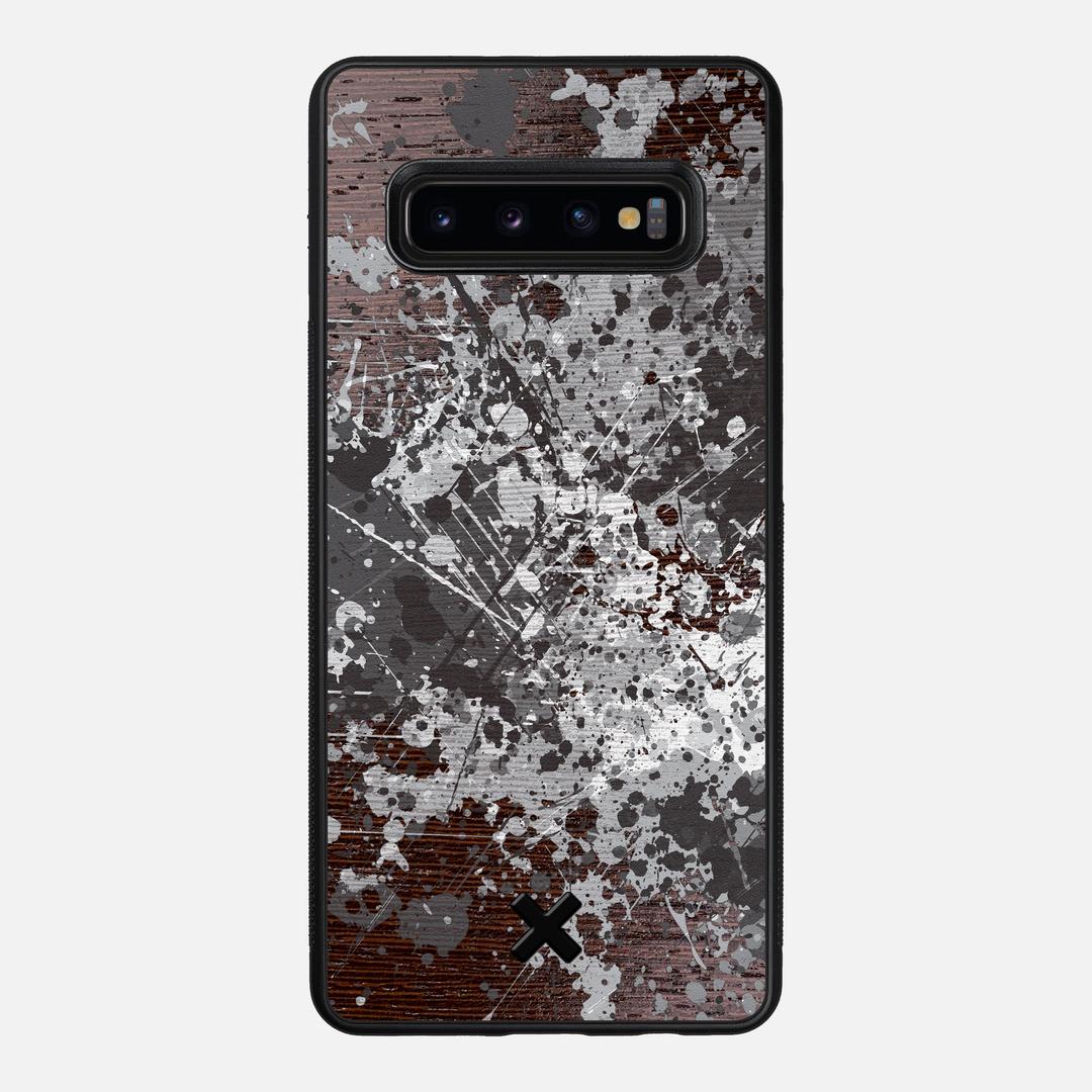 Mono Case for the Samsung Galaxy S10 Plus featuring a UV Printed Wenge Wood backer with the Keyway X Mark#Phone Model_Galaxy S10 Plus