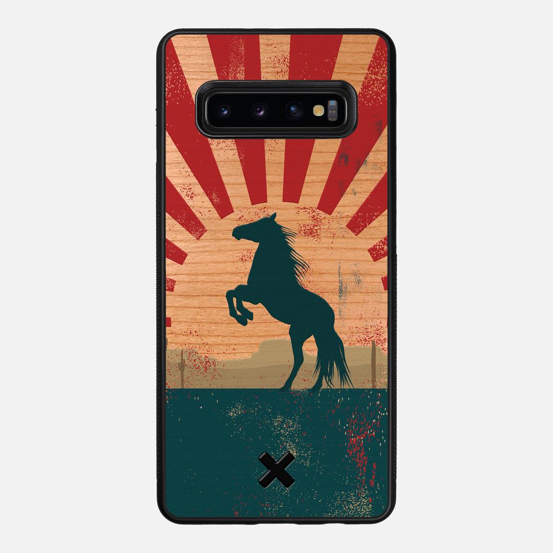 Mustang Case for the Samsung Galaxy S10 Plus featuring a UV Printed Cherry Wood backer with the Keyway X Mark#Phone Model_Galaxy S10 Plus