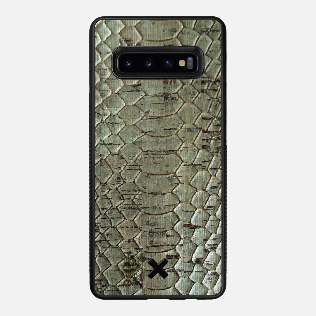 Python Cork Case for the Samsung Galaxy S10 Plus featuring a Genuine Cork backer with the Keyway X Mark#Phone Model_Galaxy S10 Plus