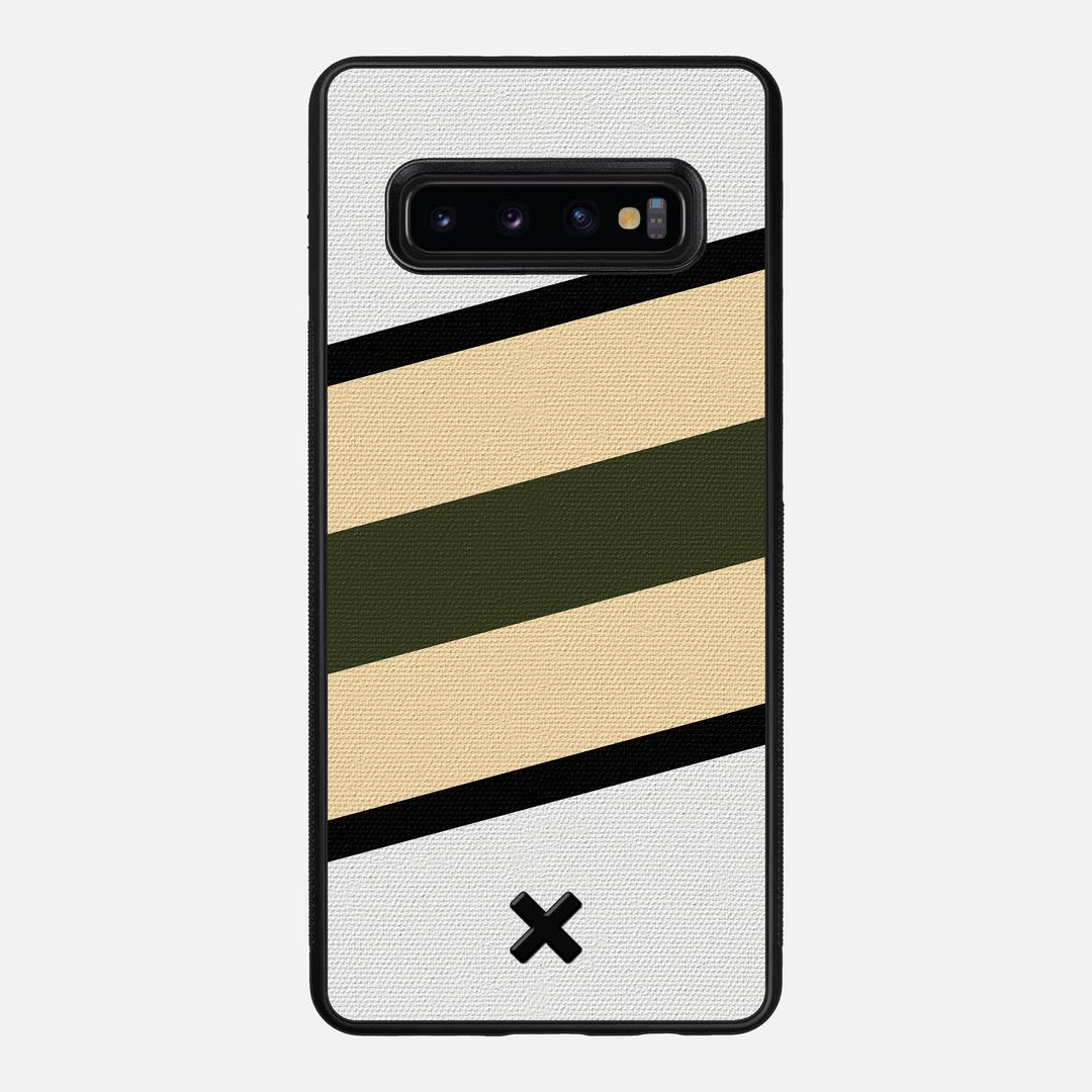 Ridge Case for the Samsung Galaxy S10 Plus featuring a UV Printed Cotton Canvas backer with the Keyway X Mark#Phone Model_Galaxy S10 Plus