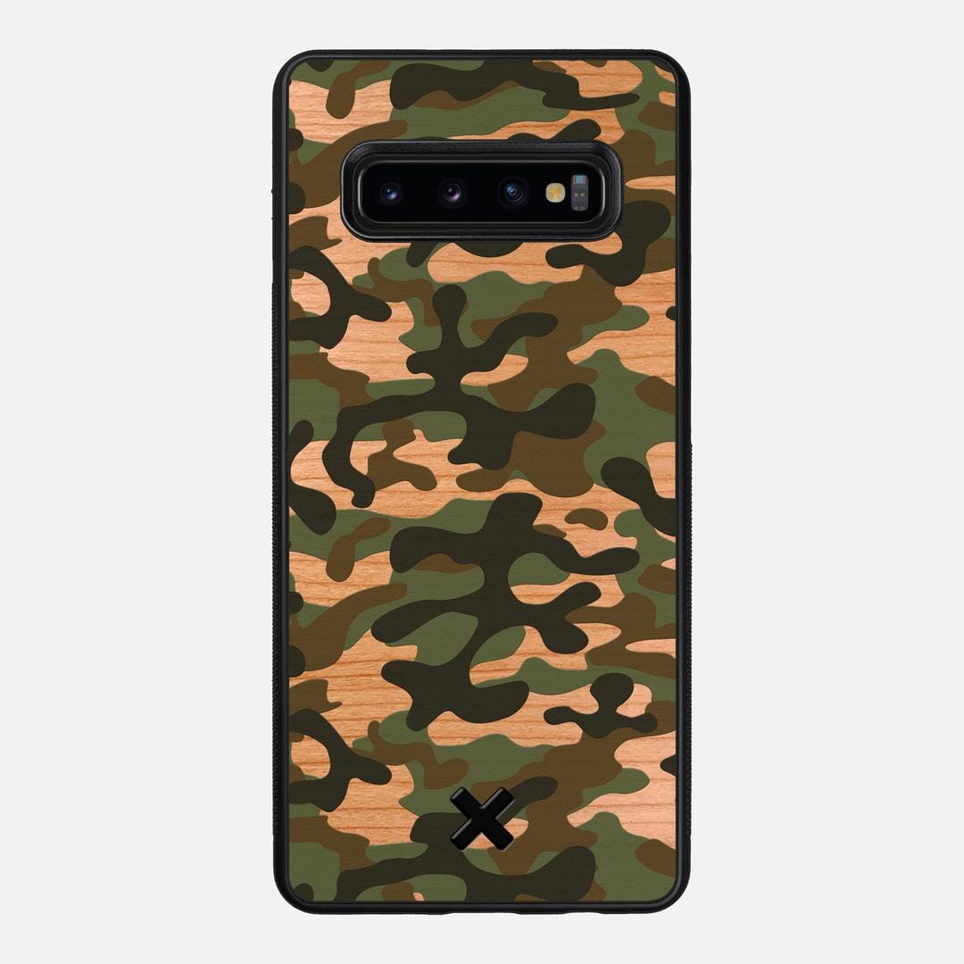 Trooper Case for the Samsung Galaxy S10 Plus featuring a UV Printed and Cherry Wood backer with the Keyway X Mark#Phone Model_Galaxy S10 Plus