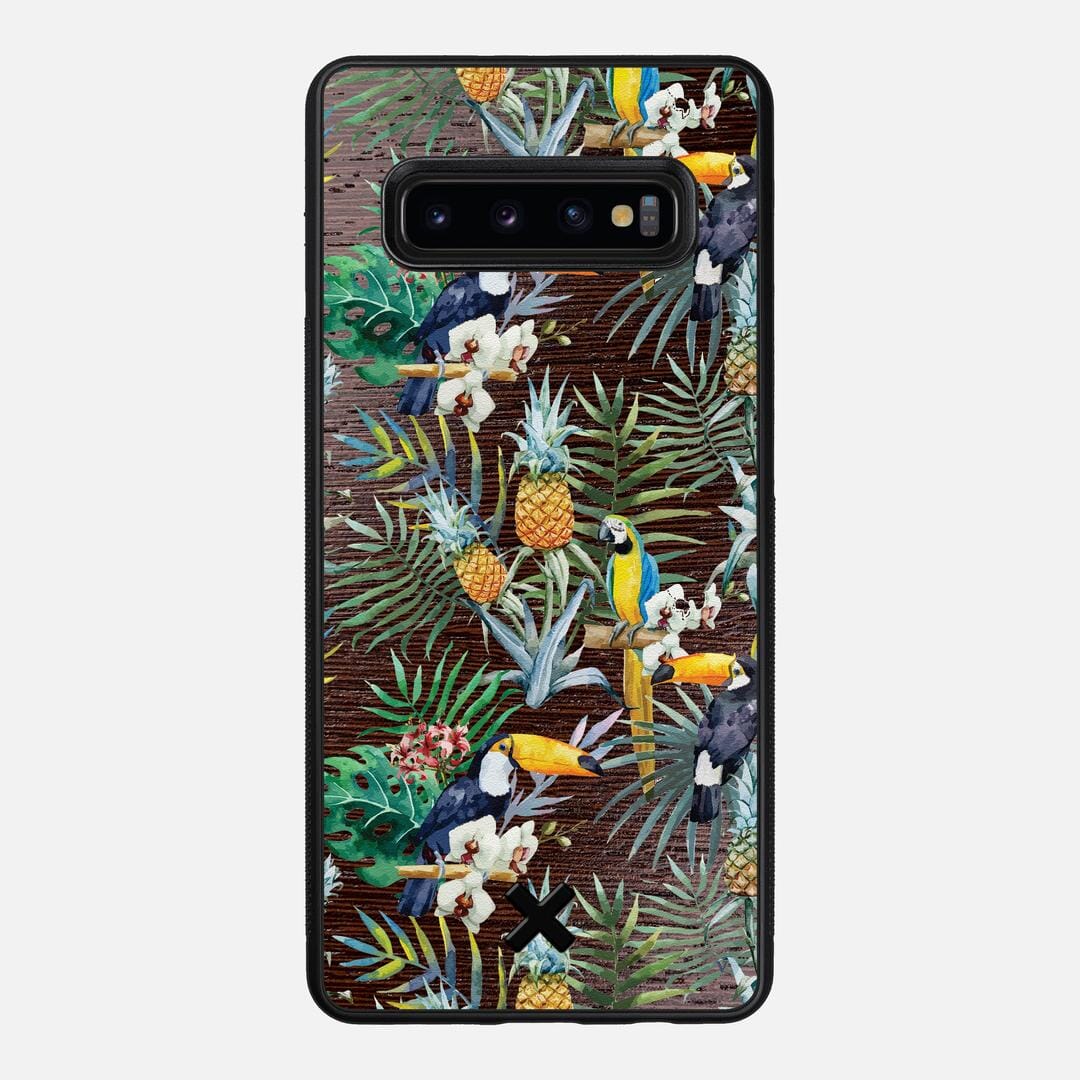 Tropic Case for the Samsung Galaxy S10 Plus featuring a UV Printed and Wenge Wood backer with the Keyway X Mark#Phone Model_Galaxy S10 Plus