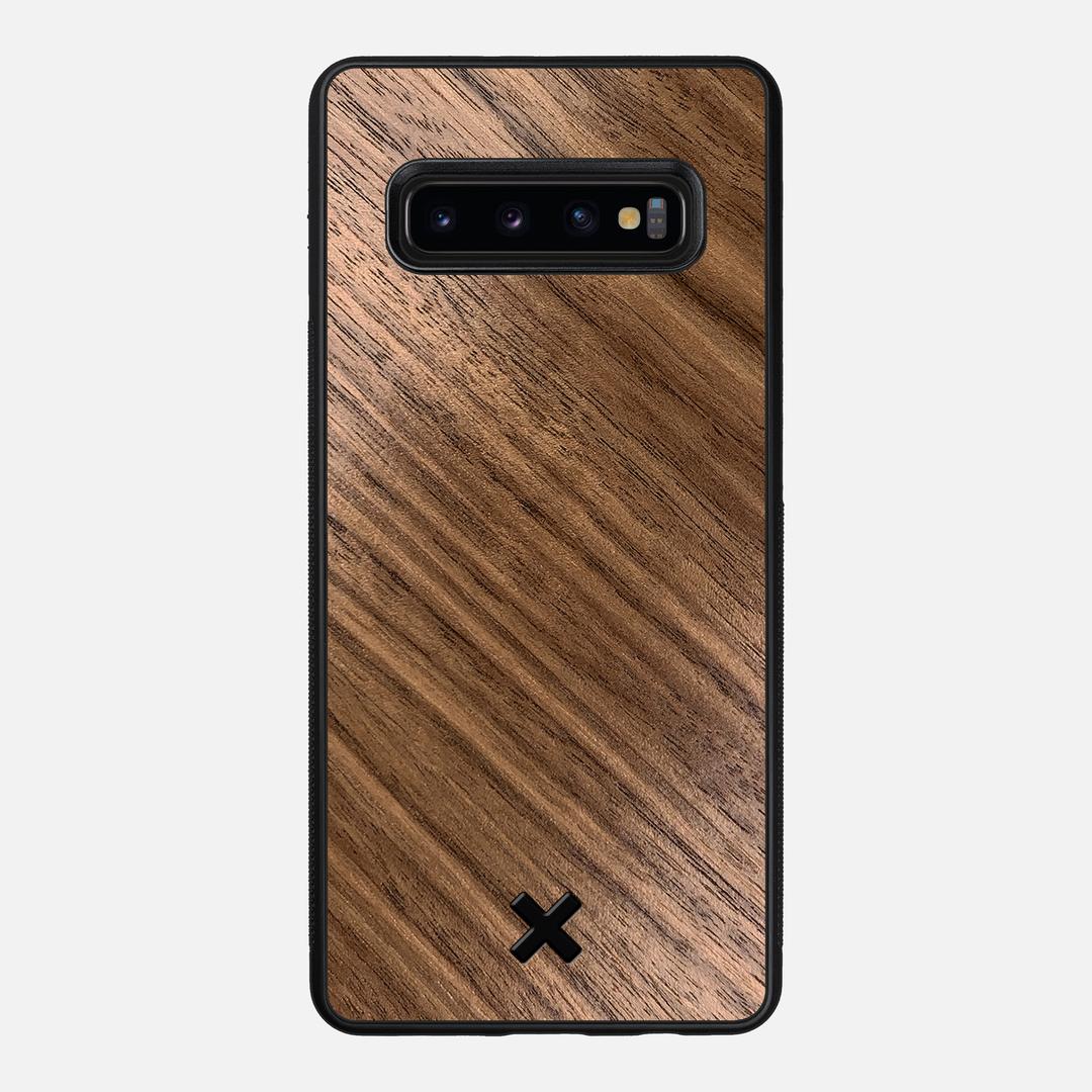Walnut Pure Case for the Samsung Galaxy S10 Plus featuring a Walnut Wood backer with the Keyway X Mark#Phone Model_Galaxy S10 Plus
