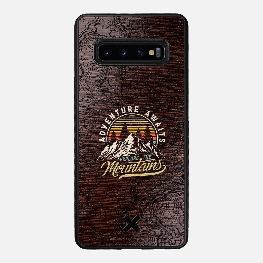 Wanderlust Case for the Samsung Galaxy S10 Plus featuring a UV Printed Wenge Wood backer with the Keyway X Mark#Phone Model_Galaxy S10 Plus