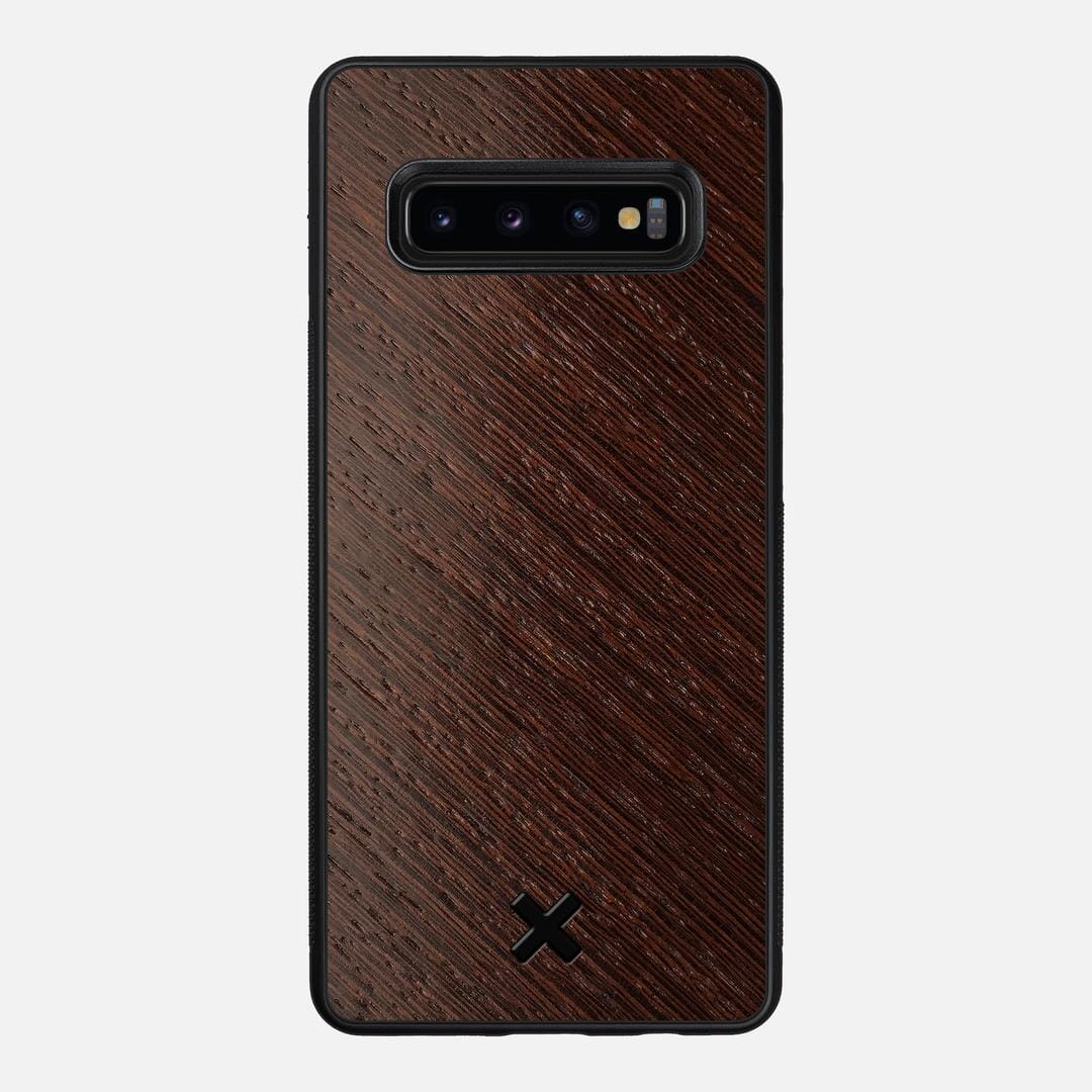 Wenge Pure Case for the Samsung Galaxy S10 Plus featuring a Wenge Wood backer with the Keyway X Mark#Phone Model_Galaxy S10 Plus