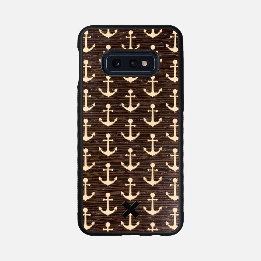 Anchor Case for the Samsung Galaxy S10e featuring a Maple and Wenge Wood backer with the Keyway X Mark#Phone Model_Galaxy S10e
