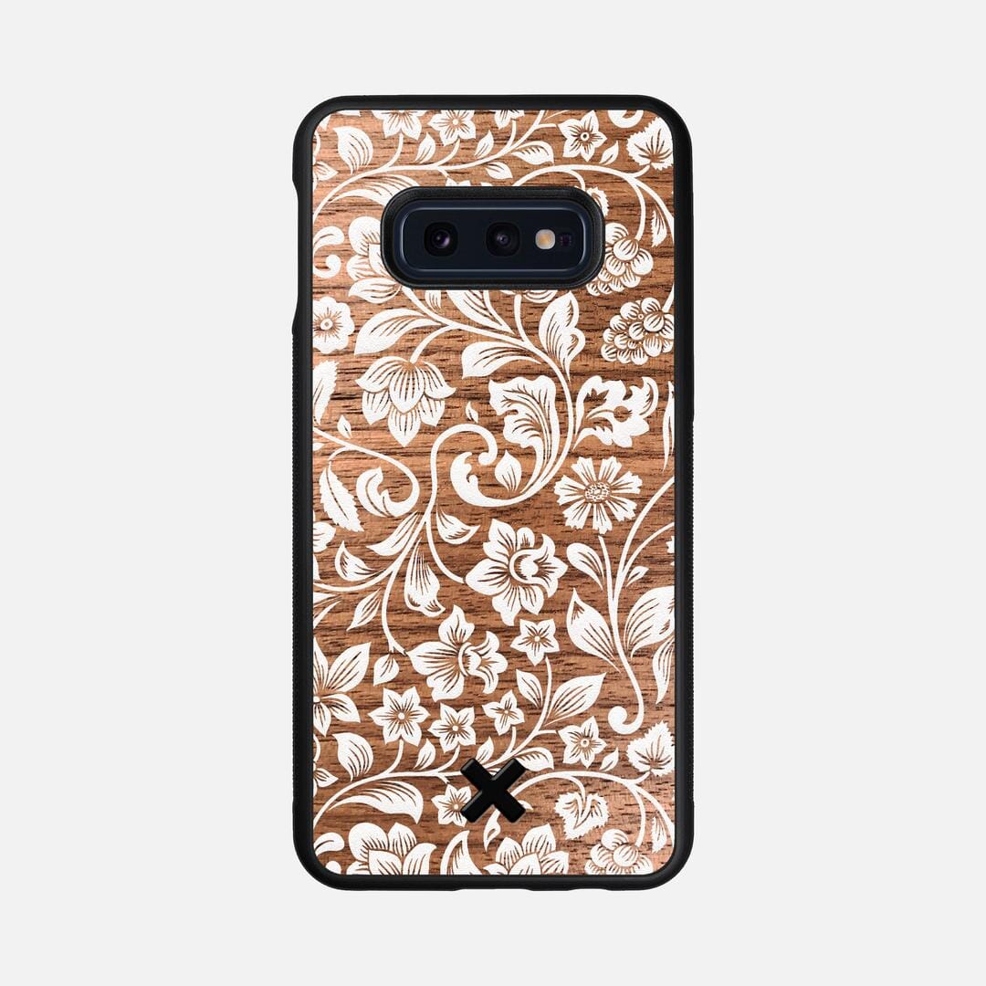 Blossom Case for the Samsung Galaxy S10e featuring a UV Printed Walnut Wood backer with the Keyway X Mark#Phone Model_Galaxy S10e