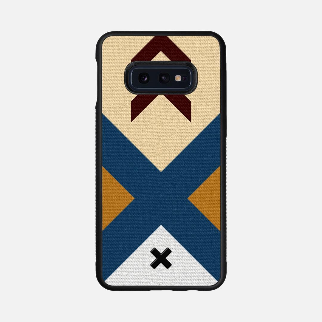 Camp Case for the Samsung Galaxy S10e featuring a UV Printed Cotton Canvas backer with the Keyway X Mark#Phone Model_Galaxy S10e