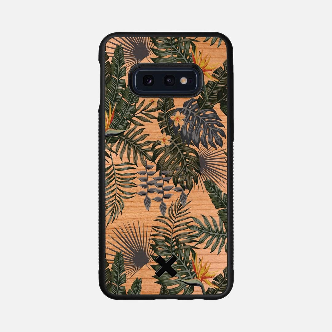 Flora Case for the Samsung Galaxy S10e featuring a UV Printed Cherry Wood backer with the Keyway X Mark#Phone Model_Galaxy S10e