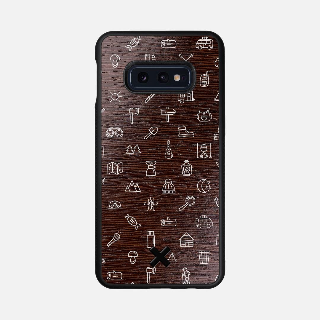 Gear Case for the Samsung Galaxy S10e featuring a UV Printed Wenge Wood backer with the Keyway X Mark#Phone Model_Galaxy S10e