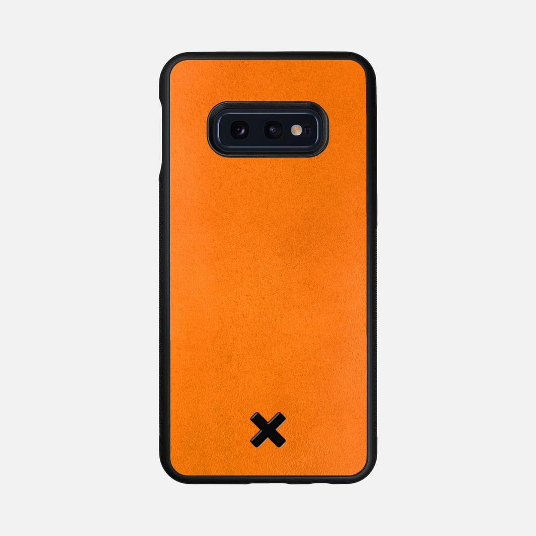 Honey Leather Case for the Samsung Galaxy S10e featuring a Genuine Leather backer with the Keyway X Mark#Phone Model_Galaxy S10e