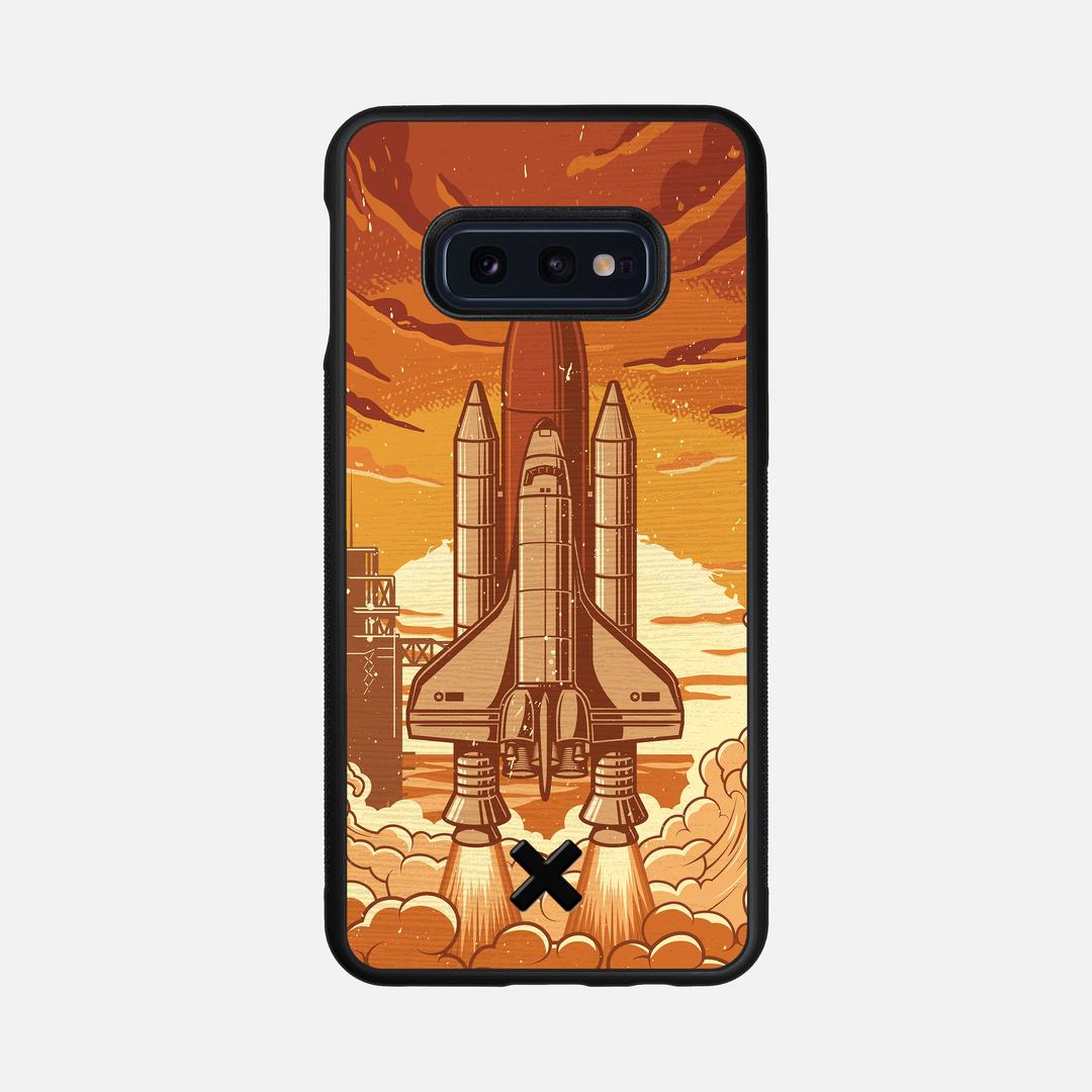 Launch Case for the Samsung Galaxy S10e featuring a UV Printed Wenge Wood backer with the Keyway X Mark#Phone Model_Galaxy S10e