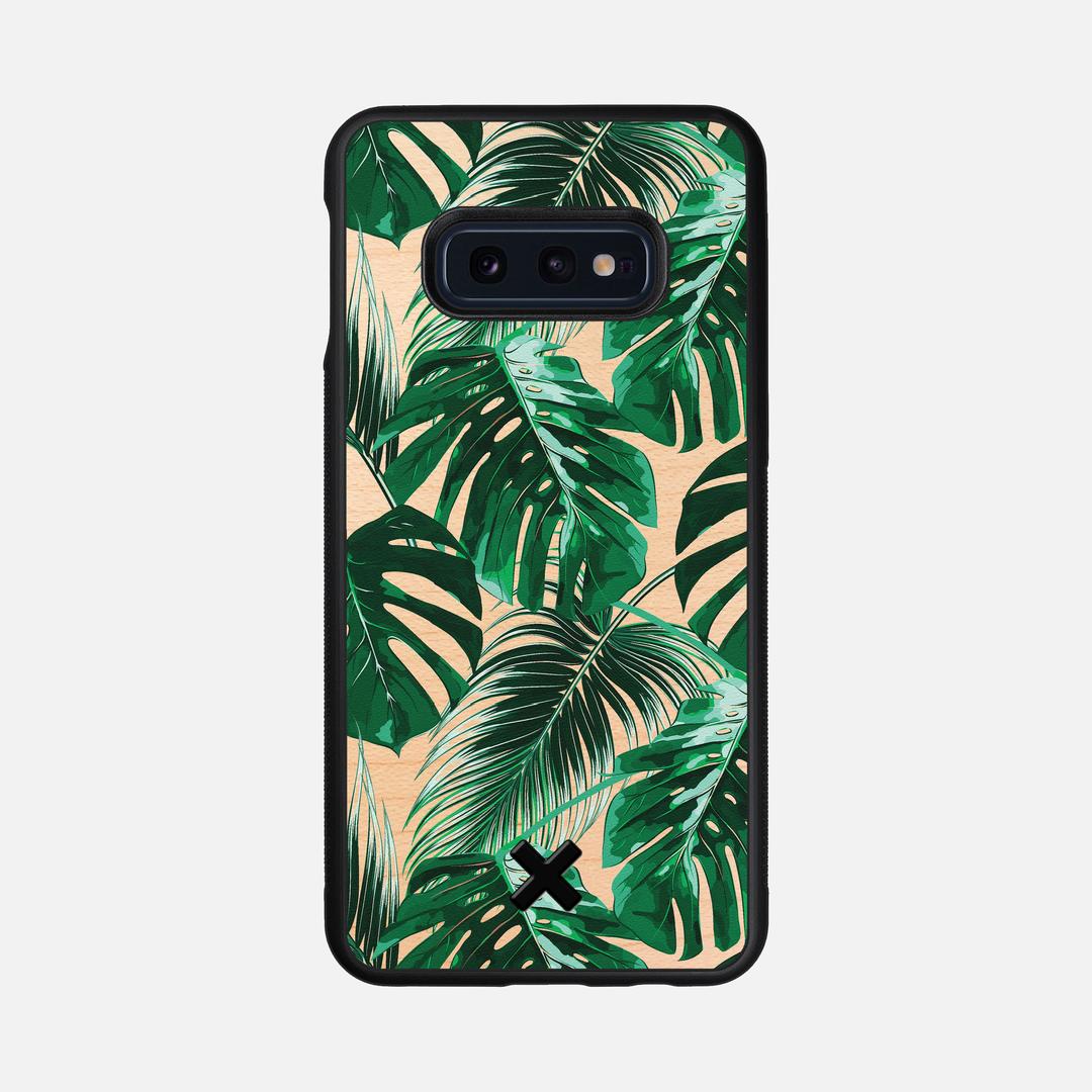 Palm Case for the Samsung Galaxy S10e featuring a UV Printed Maple Wood backer with the Keyway X Mark#Phone Model_Galaxy S10e