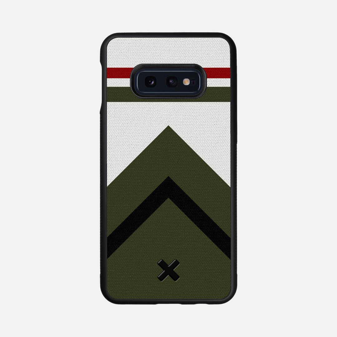 Peak Case for the Samsung Galaxy S10e featuring a UV Printed Cotton Canvas backer with the Keyway X Mark#Phone Model_Galaxy S10e