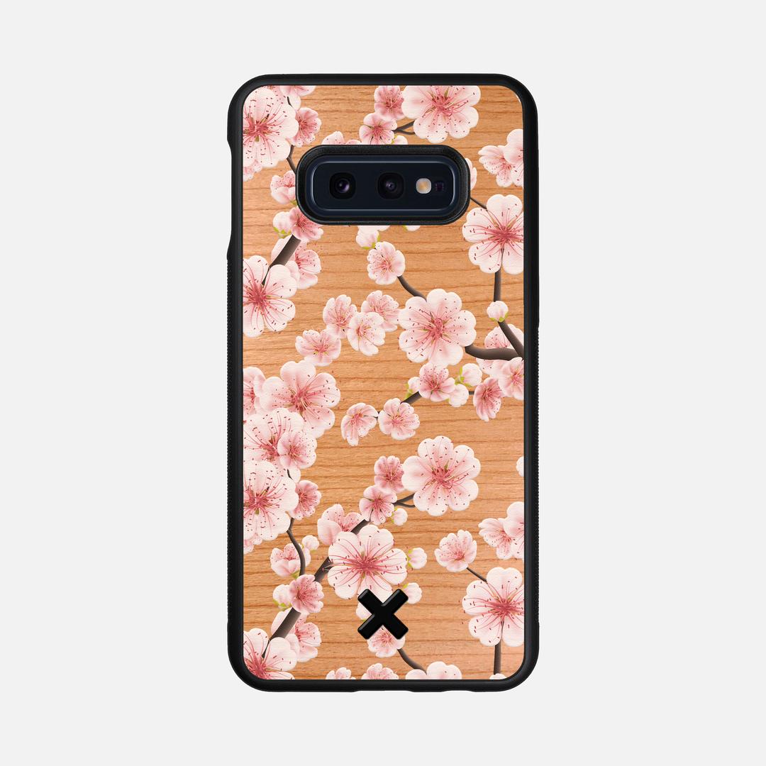 Sakura Case for the Samsung Galaxy S10e featuring a UV Printed Cherry Wood backer with the Keyway X Mark#Phone Model_Galaxy S10e