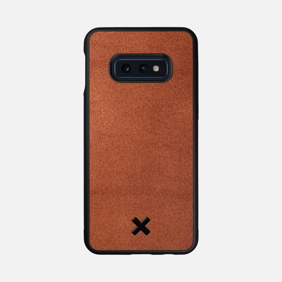 Whiskey Leather Case for the Samsung Galaxy S10e featuring a Genuine Leather backer with the Keyway X Mark#Phone Model_Galaxy S10e