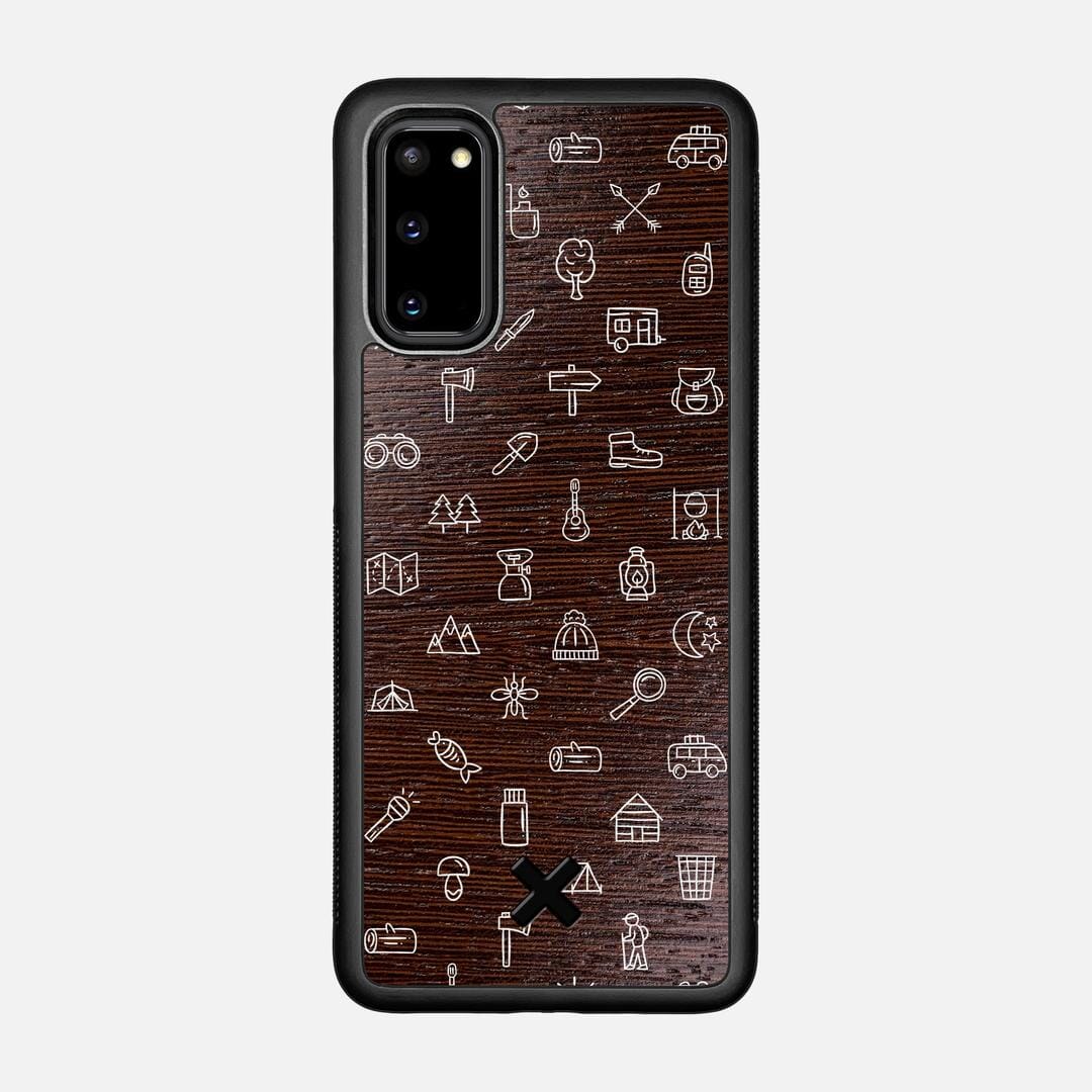 Gear Case for the Samsung Galaxy S20 featuring a UV Printed Wenge Wood backer with the Keyway X Mark#Phone Model_Galaxy S20