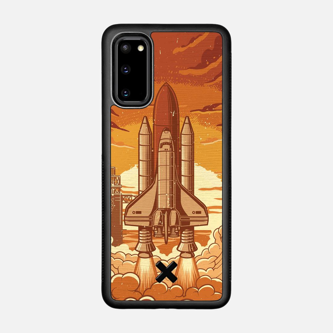 Launch Case for the Samsung Galaxy S20 featuring a UV Printed Wenge Wood backer with the Keyway X Mark#Phone Model_Galaxy S20